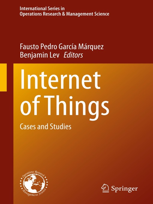 Title details for Internet of Things by Fausto Pedro García Márquez - Available